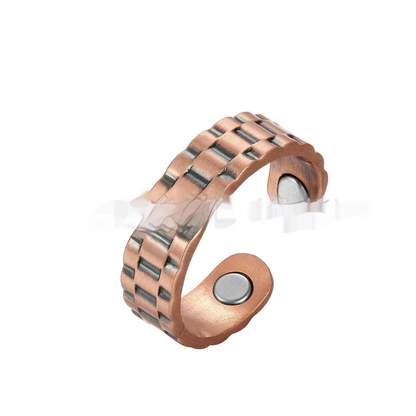 Pure Red Copper Ring Creative Style Open Magnetic Energy Ring Magnet