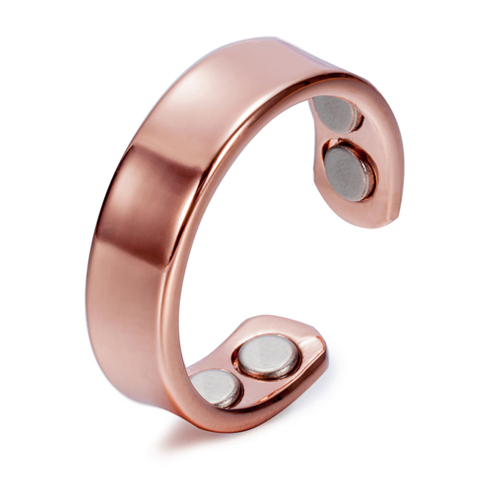 Vintage Men's Magnetic Red Copper Ring
