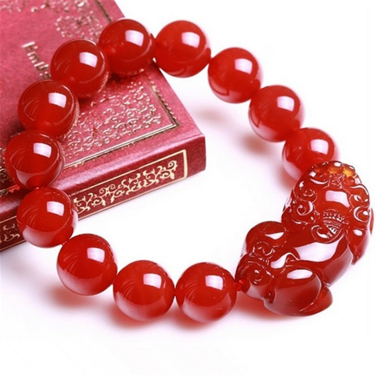 Red Agate Men And Women Couple Style Brave Bracelet Jewelry