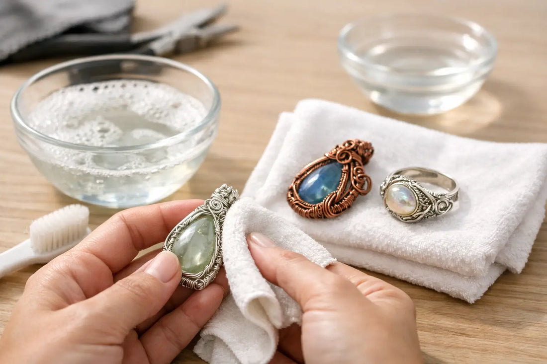 How to Clean Wire Wrapped Jewelry Safely