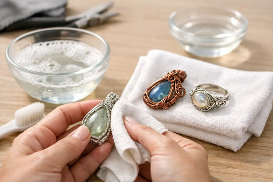 How to Clean Wire Wrapped Jewelry Safely
