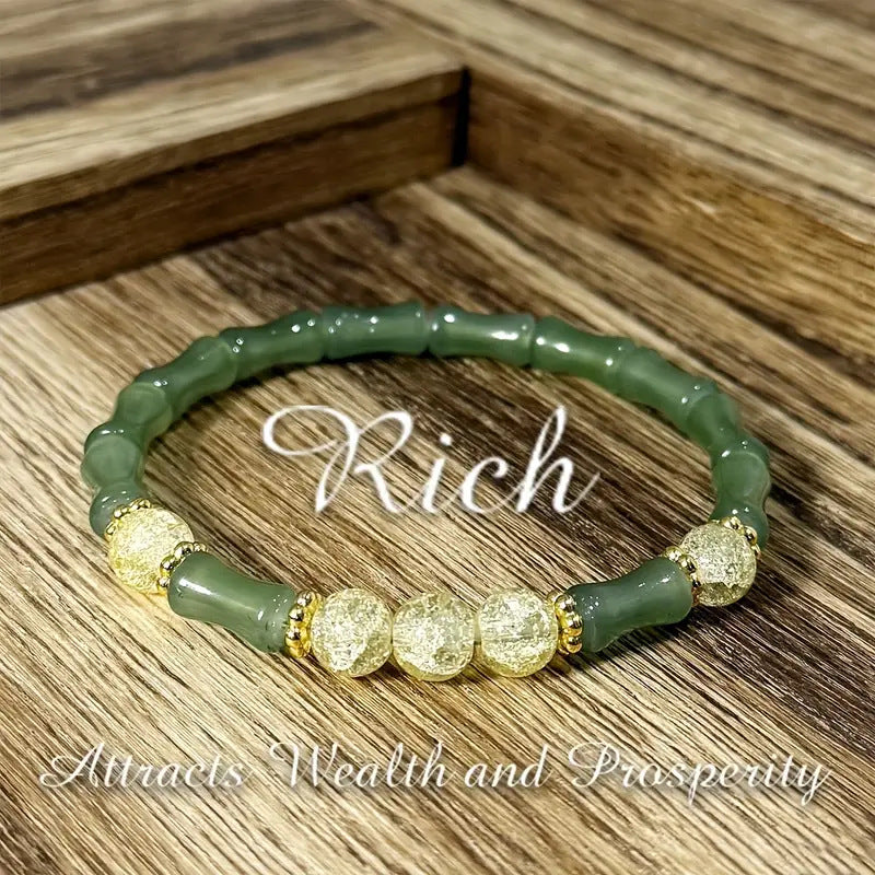 Blue Fire Onyx Malachite And Moonstone Bracelet