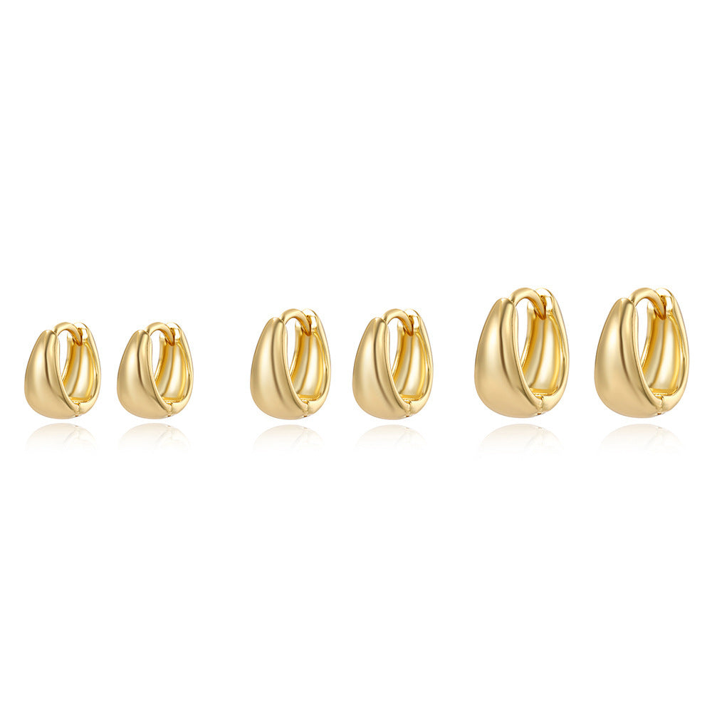 Drop-shaped Copper Earrings More Sizes Set