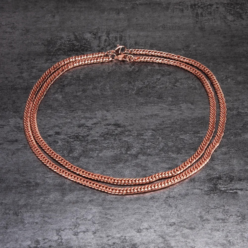Necklace Red Copper Hand Twist Scratch Resistant Necklace