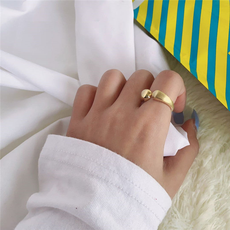 Minimalist versatile copper gold plated ring