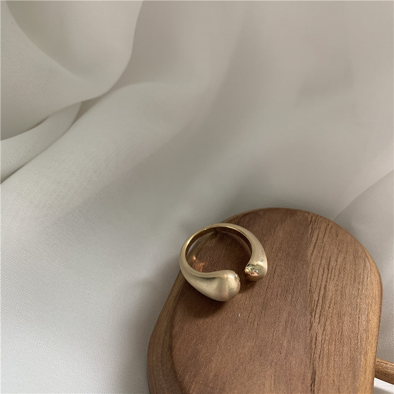 Minimalist versatile copper gold plated ring