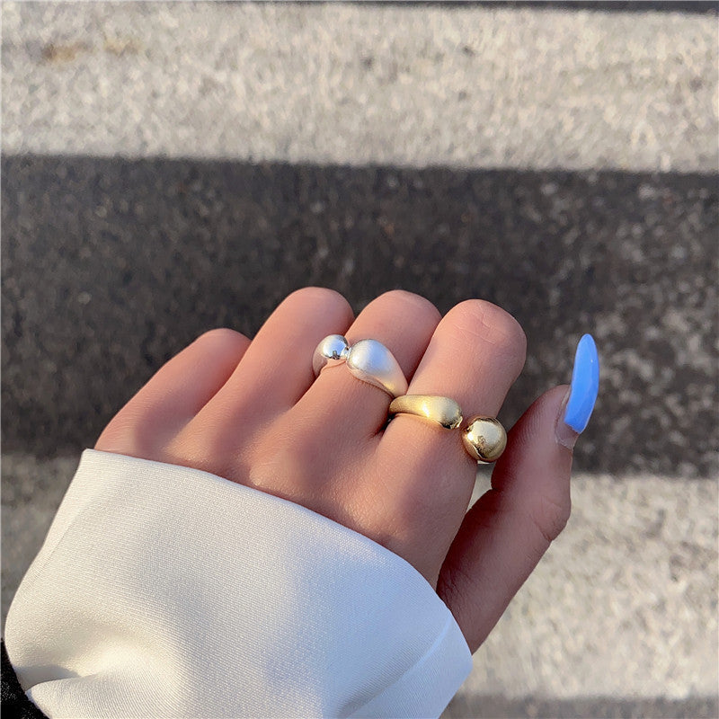 Minimalist versatile copper gold plated ring