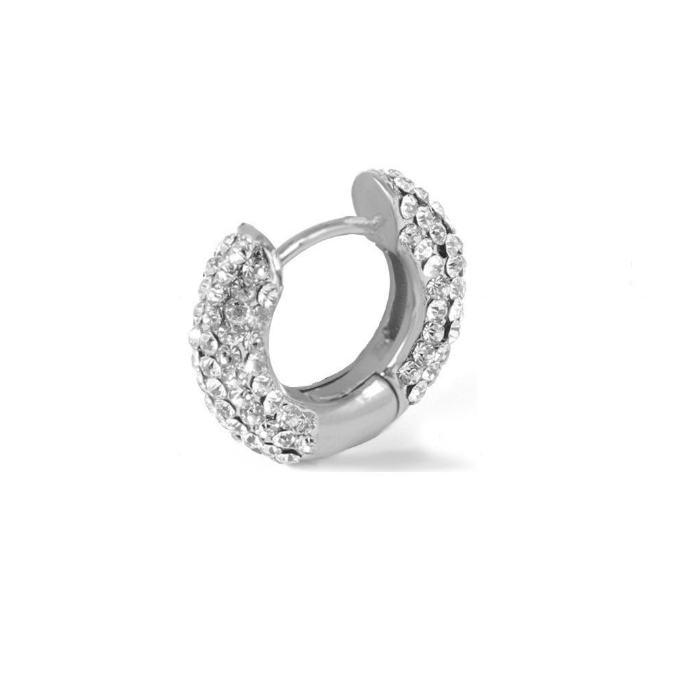 Copper ring Czech diamond earrings