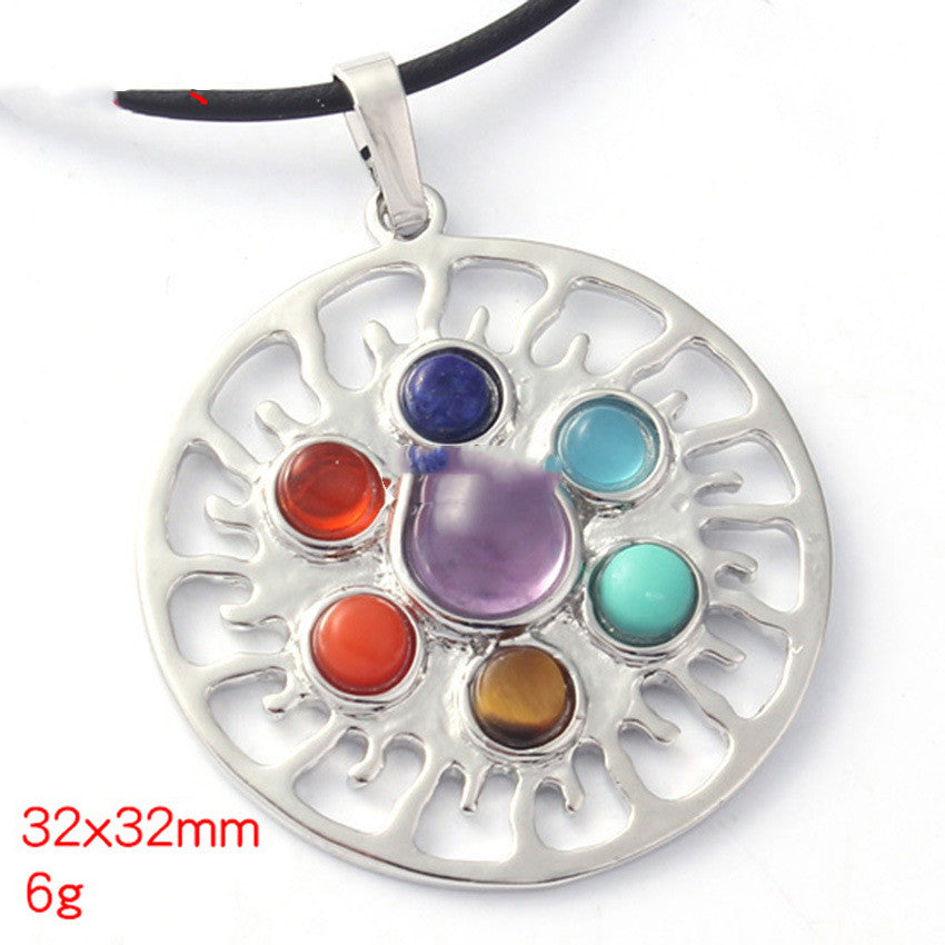 Crystal Chakra Necklace Pendant Female Pig Year Jewelry Pendant