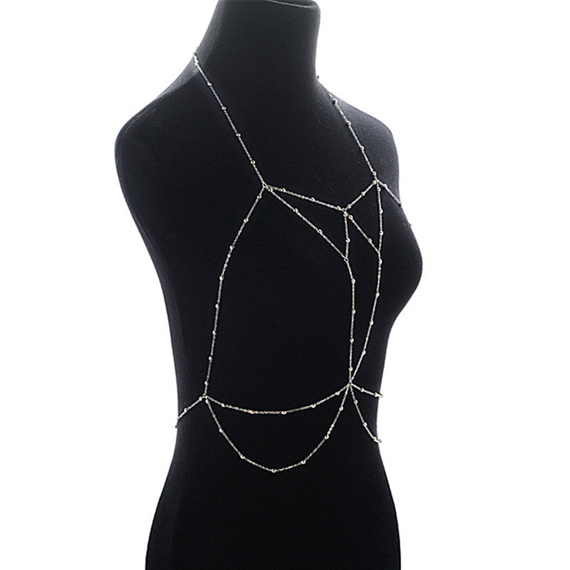Creative Personality Copper Bead Chain Necklace