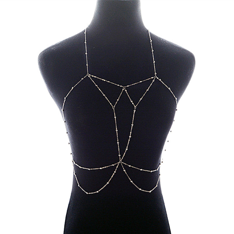 Creative Personality Copper Bead Chain Necklace