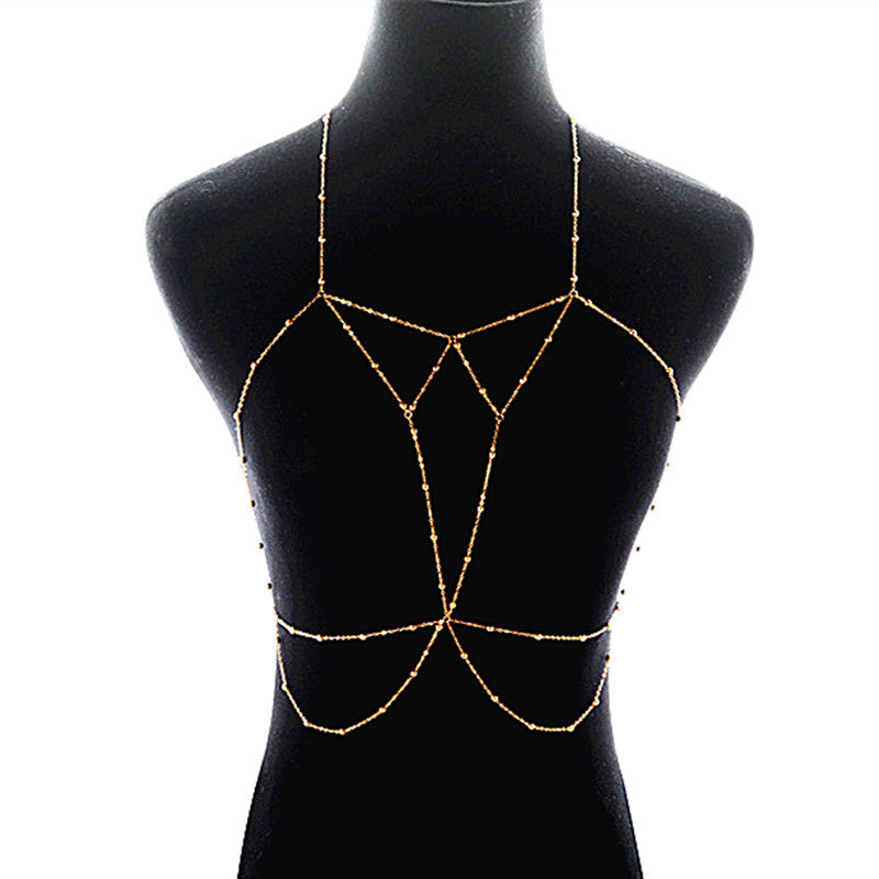 Creative Personality Copper Bead Chain Necklace