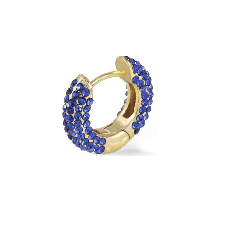 Copper ring Czech diamond earrings