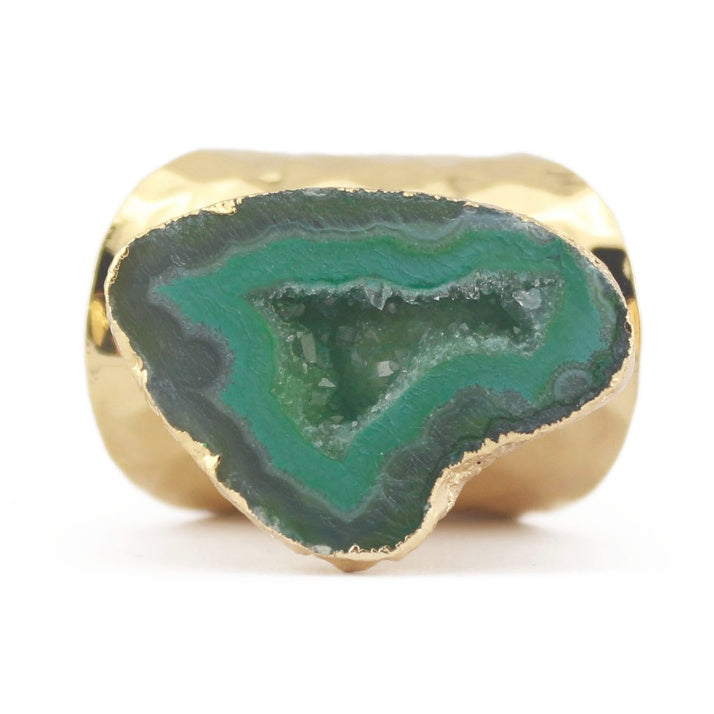 Yauvana Druzy Stone Adjustable Rings