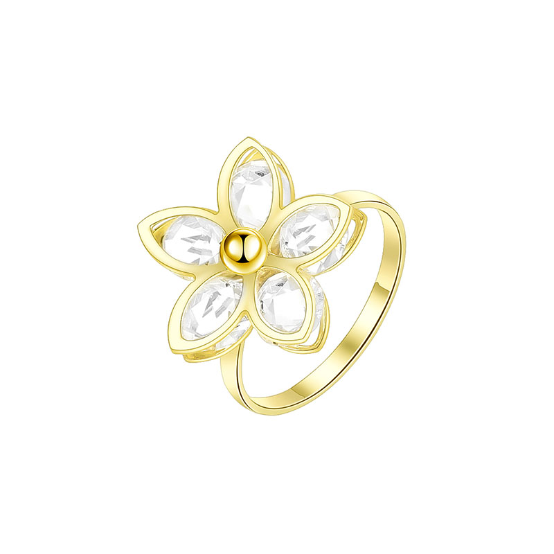 Fashion New Ladies Copper Ring Geometric Copper Ring