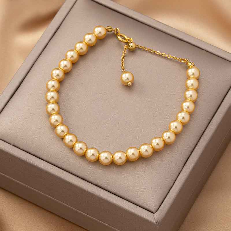 Women's Copper Luxury Golden Balls Bracelet