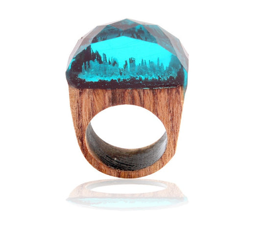 Handcrafted Wood Resin Rings