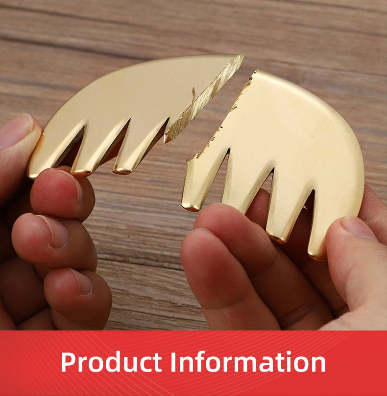 Pure Brass Genuine Hu Fu Zhi Copper Scraping Board