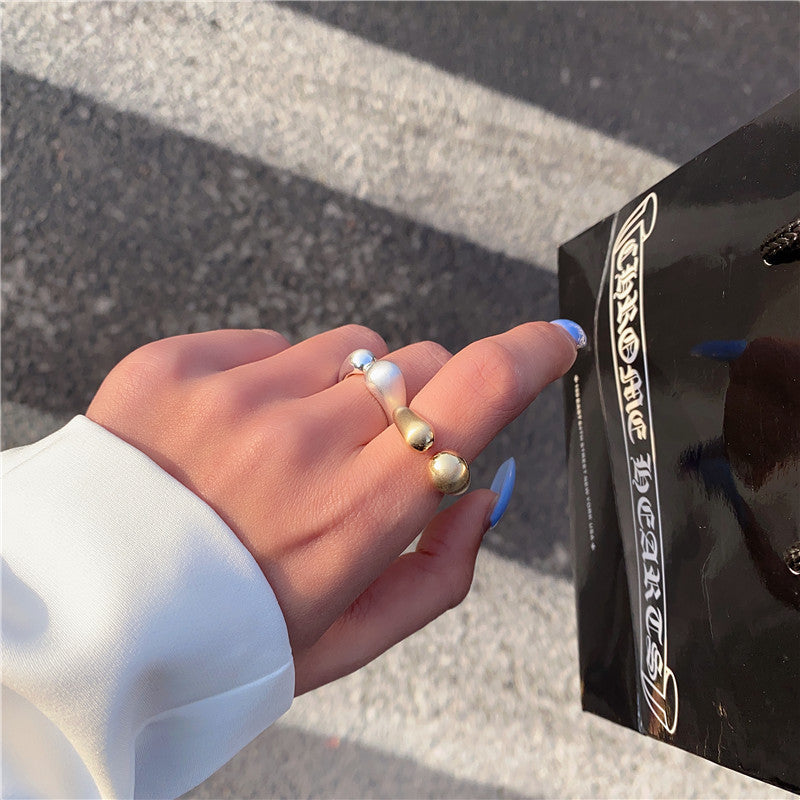 Minimalist versatile copper gold plated ring