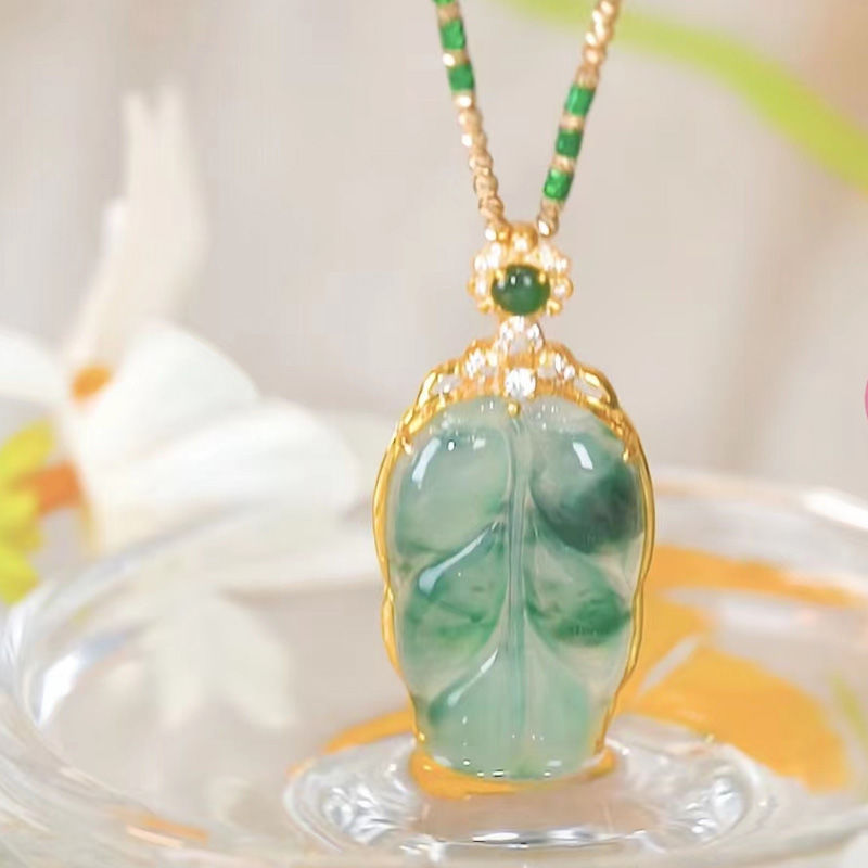 Descendants Of The Rich Jade Green Pendant Necklace