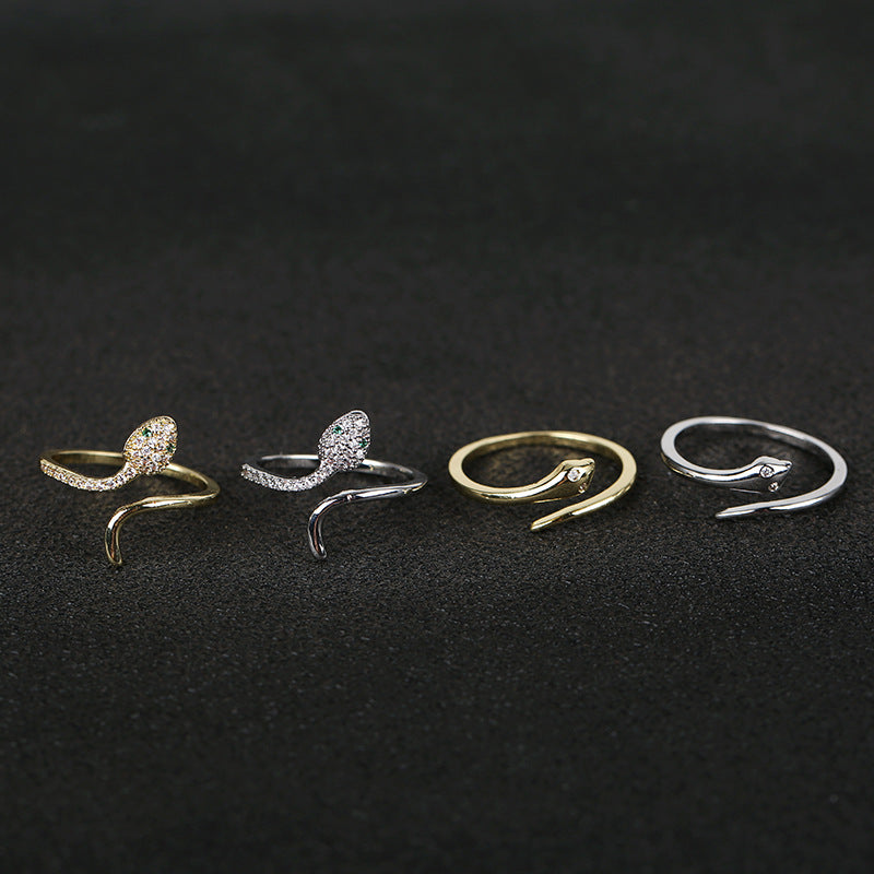 Fashion Copper Micro-inlaid Zircon Ring