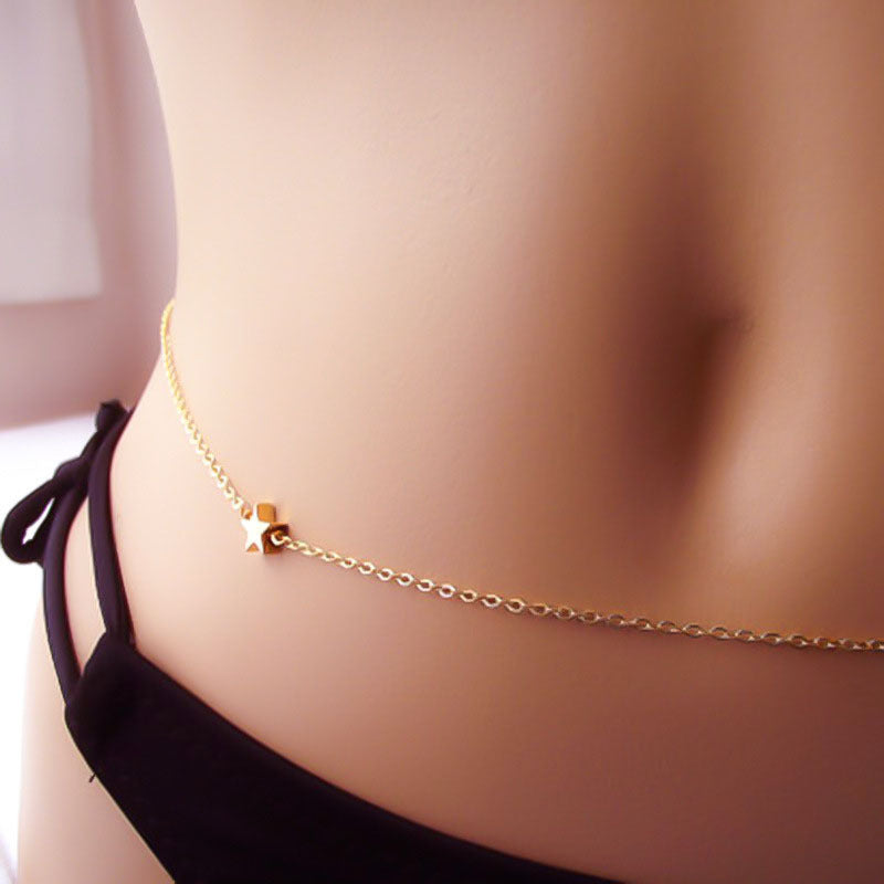 Star Jewelry Ocean Beach Five-pointed Star Waist Chain