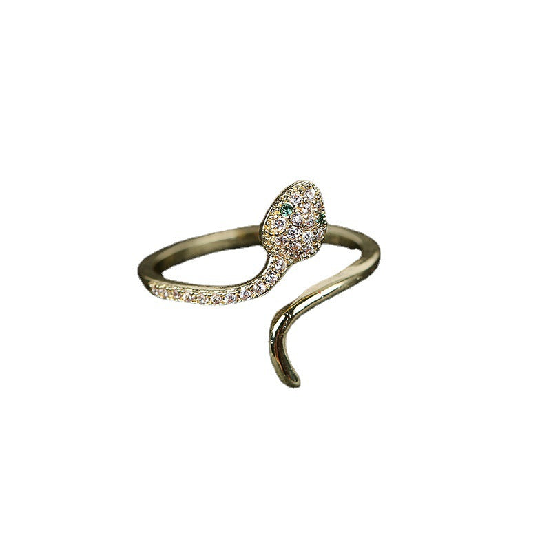 Fashion Copper Micro-inlaid Zircon Ring