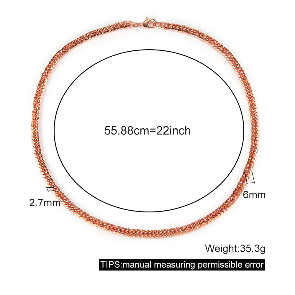 Necklace Red Copper Hand Twist Scratch Resistant Necklace