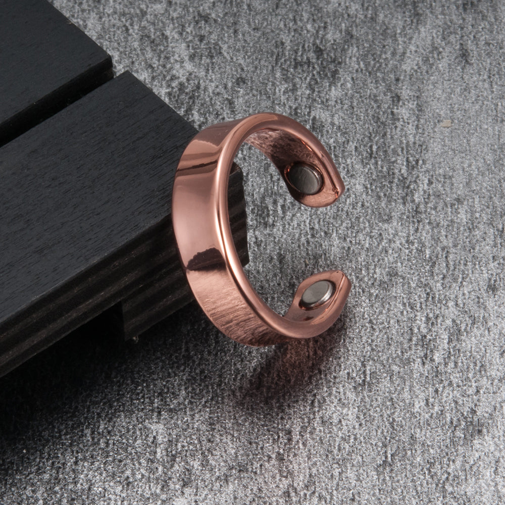Vintage Men's Magnetic Red Copper Ring