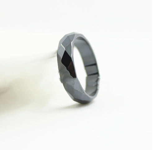 Healthy Black Non-magnetic Cut Couple Rings