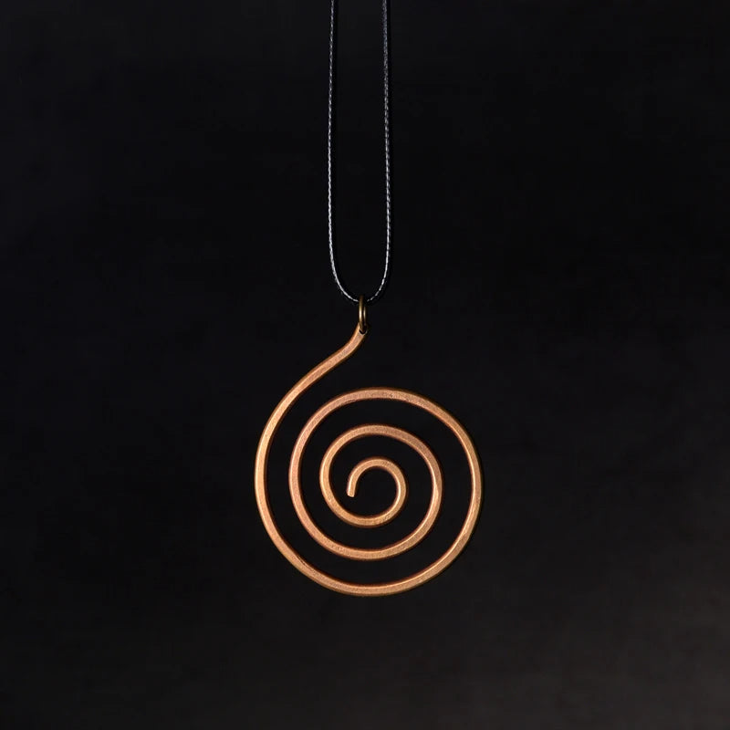 Handmade Pure Copper Necklace Pendant Vintage