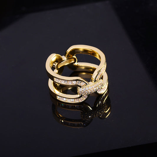 Versatile Round Copper Scarf Ring