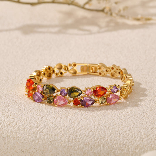 New Beads Double-layer Crystal Bracelet For Women