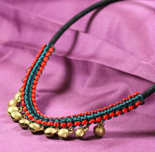 Wholesale Woven Ethnic Copper Bell Necklace Kit
