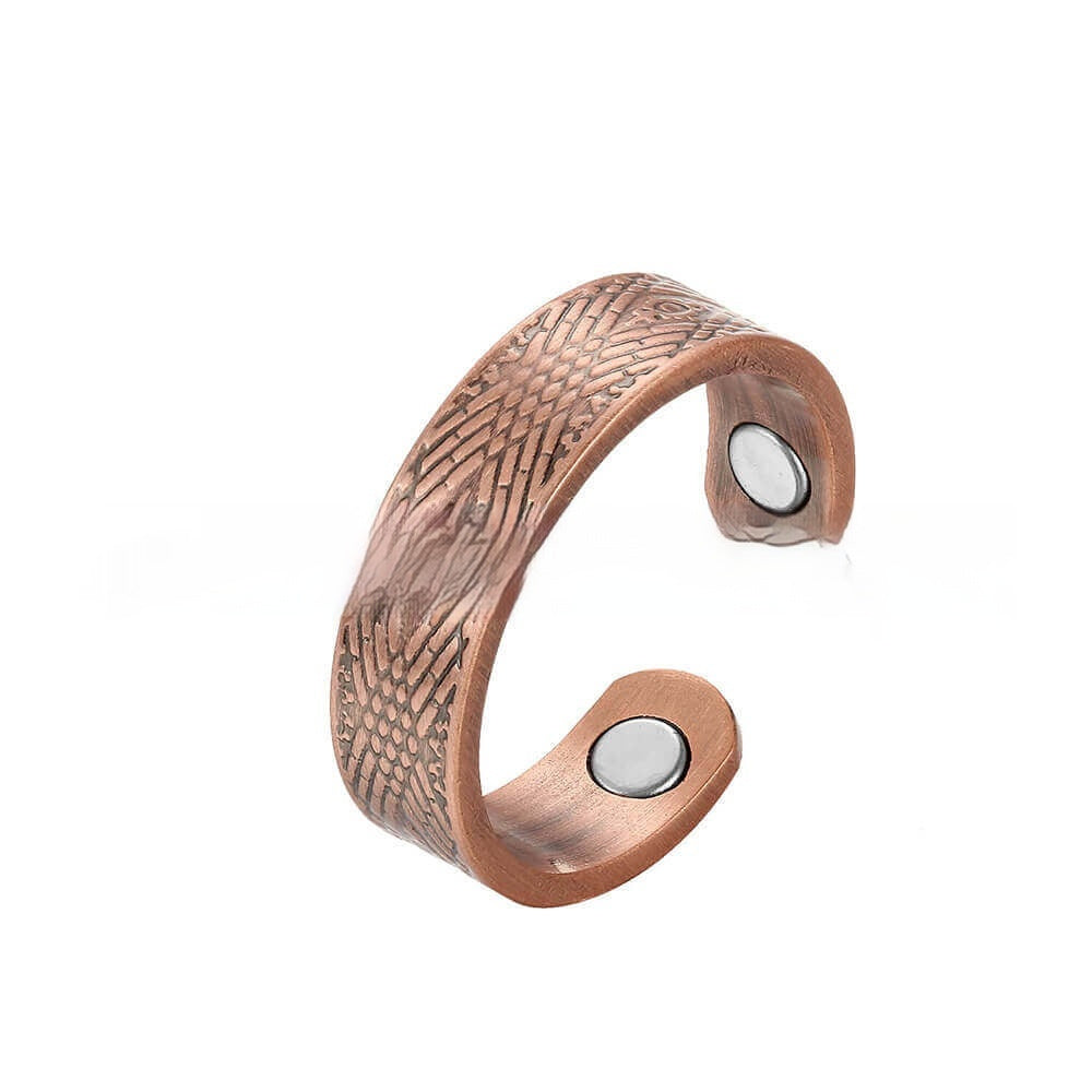 Pure Red Copper Ring Creative Style Open Magnetic Energy Ring Magnet