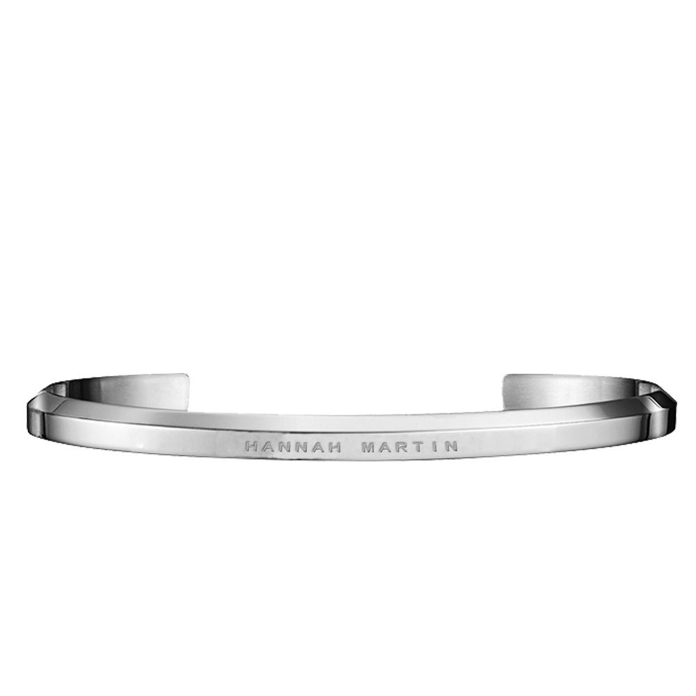 Vacuum Plating Jewelry Bracelet Rose Gold Stainless Steel U-Shaped Men and Women Bracelet