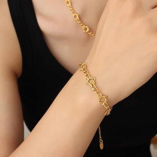 3 Kinds Of Pure Necklace Necklace Bracelet Copper Jewelry Suit