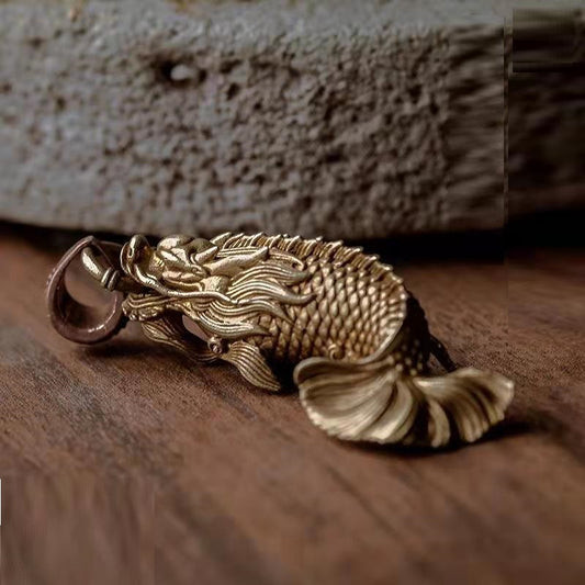 Original Handmade Pure Copper Brass Keychain Pendants