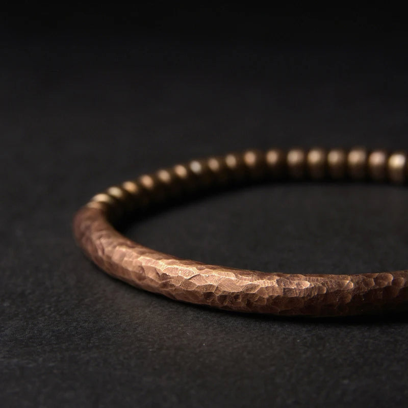 Hand-hammered Pure Copper Bracelet Retro