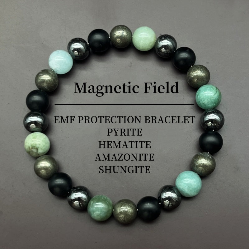 Multi-element Cuprite Red Tigers Eye Black Tourmaline Bracelet