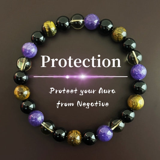Fashionable Bracelet Featuring Clear Quartz And Amethyst