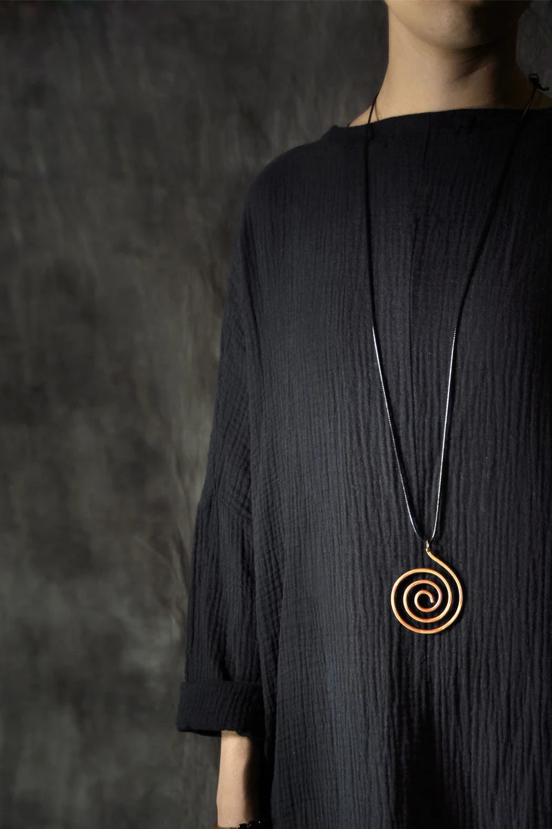 Handmade Pure Copper Necklace Pendant Vintage