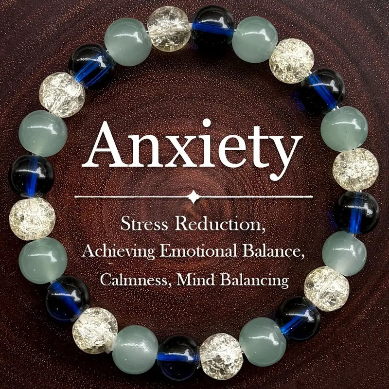 Blue Fire Onyx Malachite And Moonstone Bracelet