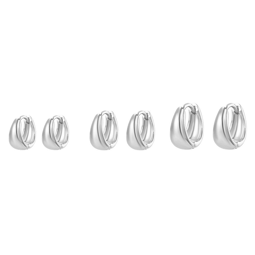 Drop-shaped Copper Earrings More Sizes Set