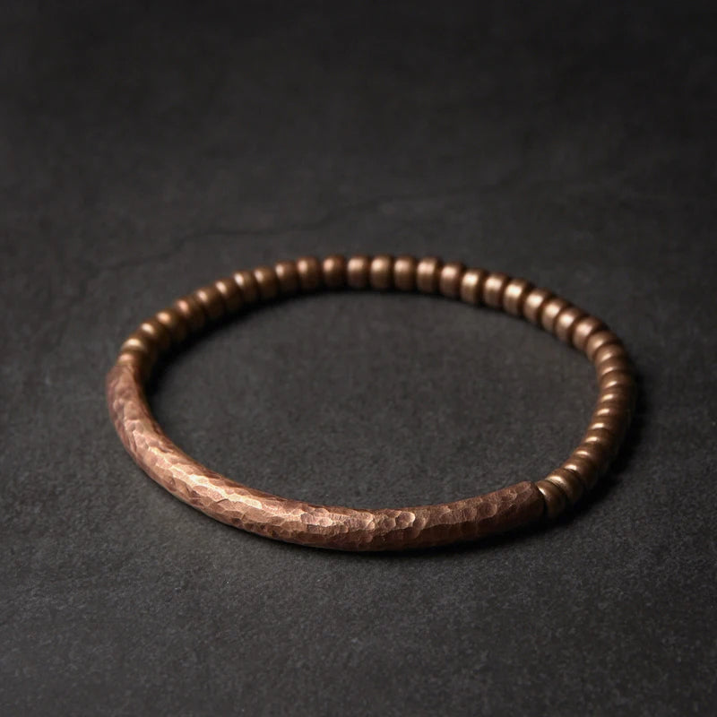 Hand-hammered Pure Copper Bracelet Retro