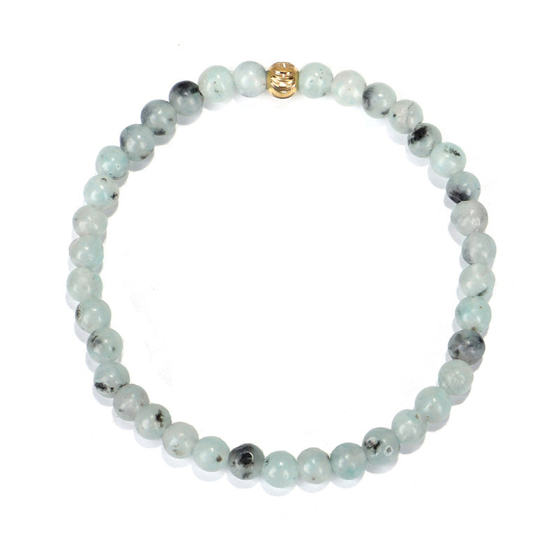 Stone Copper Beads Faceted Yoga Stretch Bracelet