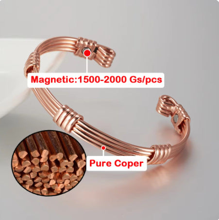 Women's Energy Magnetic Pure Copper Bracelet Adjustable