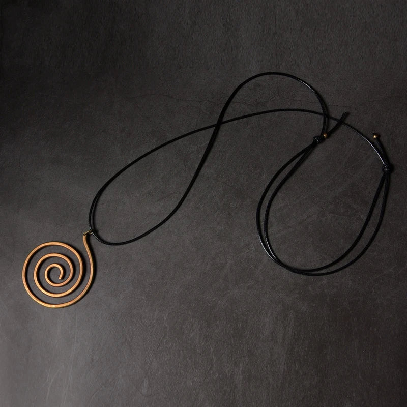 Handmade Pure Copper Necklace Pendant Vintage