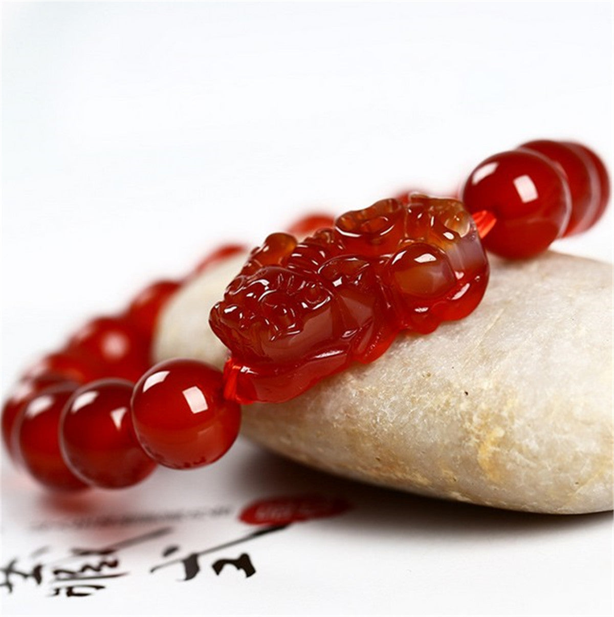 Red Agate Men And Women Couple Style Brave Bracelet Jewelry
