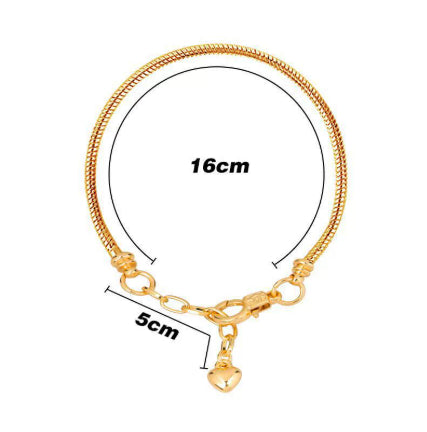 Snake chain pure copper bracelet